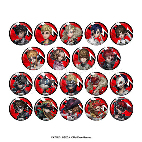 『第五人格×ペルソナ』トレーディング グリッター缶バッジ 1BOX/19個入
